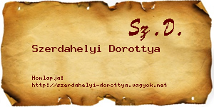 Szerdahelyi Dorottya névjegykártya